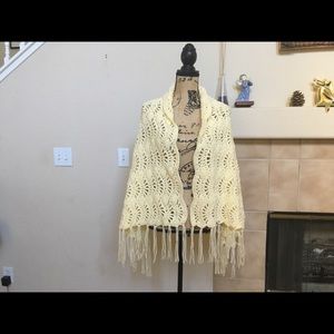 Prayer shawl in crochet.